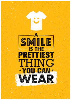 5 Ace A Smile Is The Prettiest Motivational,Office Quotes Inspirational Paper Poster