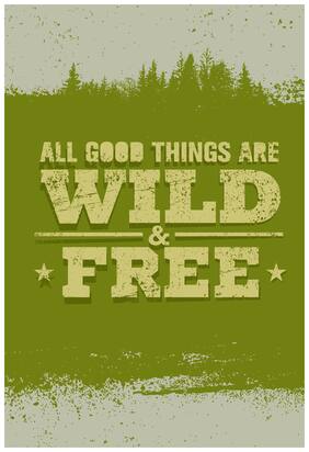 5 Ace All Good Things Are Wild Motivational,Office Quotes Inspirational Paper Poster