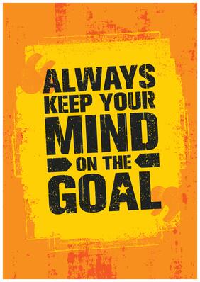 5 Ace Always Keep Your Mind On Wall Sticker Paper Poster