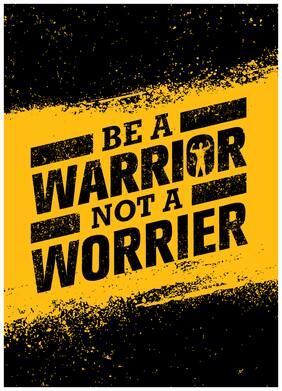 5 Ace Be A Warrior Wall Sticker Paper Poster