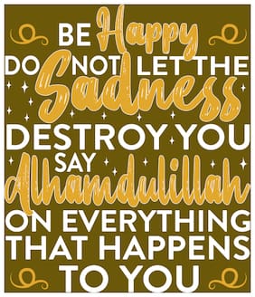 5 Ace Be Happy Do Not Let The Sadness Wall Sticker Paper Poster