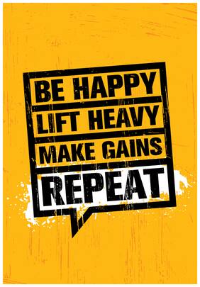 5 Ace Be Happy Left Heavy Motivational,Office Quotes Inspirational Paper Poster