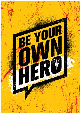 5 Ace Be Own Hero Wall Sticker Paper Poster
