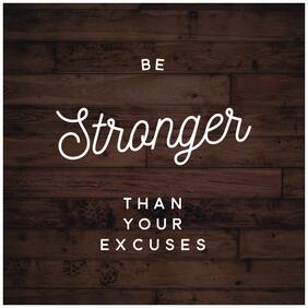 5 Ace Be Stronger Than Your Wall Sticker Paper Poster
