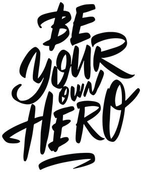 5 Ace Be Your Own Hero Wall Sticker Paper Poster