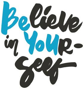 5 Ace Believe In Youself New Quotation Wall Sticker Paper Poster Quotation Assorted Paper Set Of 1