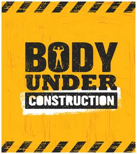 5 Ace Body Under Construction Motivational,Office Quotes Inspirational Paper Poster