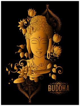 5 Ace Budha Wall Sticker Paper Poster