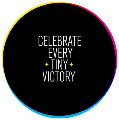 5 Ace Celebrate Every Tiny Victory Paper Poster