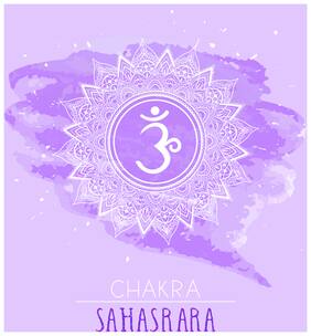 5 Ace Chakra Sahasrara Wall Sticker Paper Poster