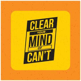 5 Ace Clear Your Mind Wall Sticker Paper Poster