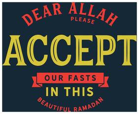 5 Ace Dear Allah Accept Islamic Wall Sticker Paper Poster Reglious Assorted Paper Set Of 1