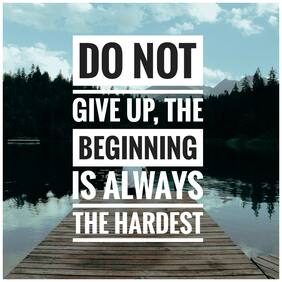 5 Ace Do Not Give Up The Wall Sticker Paper Poster