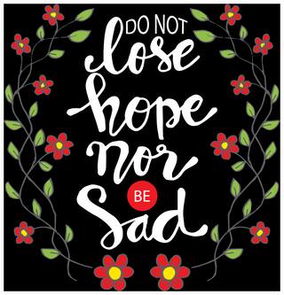 5 Ace Do Not Lose Hope Black Background Wall Sticker Paper Poster