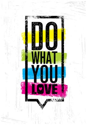 5 Ace Do What You Love Motivational,Office Quotes Inspirational Paper Poster