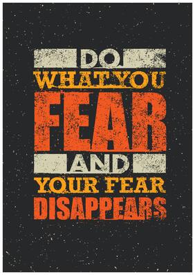 5 Ace Do Whatyou Fear Wall Sticker Paper Poster