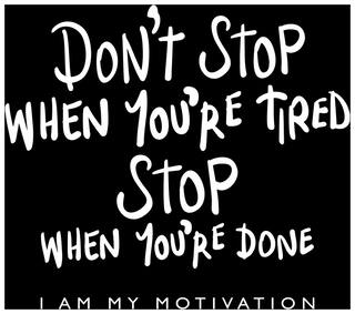 5 Ace Don'T Stop When You'Re Quotation Wall Sticker Paper Poster Quotation Assorted Paper Set Of 1