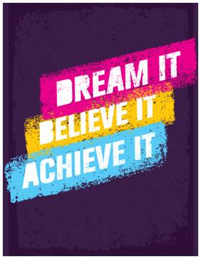 5 Ace Dream It Believe It Paper Poster