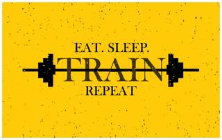 5 Ace Eat Sleep Wall Sticker Paper Poster