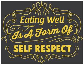 5 Ace Eating Well Quotation Wall Sticker Paper Poster Quotation Assorted Paper Set Of 1