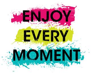 5 Ace Enjoy Every Moment Motivational,Office Quotes Inspirational Paper Poster