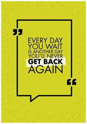 5 Ace Every Day You Wait Wall Sticker Paper Poster
