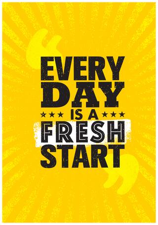 5 Ace Every Day Is A Fresh Wall Sticker Paper Poster