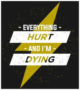 5 Ace Everything Hurt And I 'M Wall Sticker Paper Poster