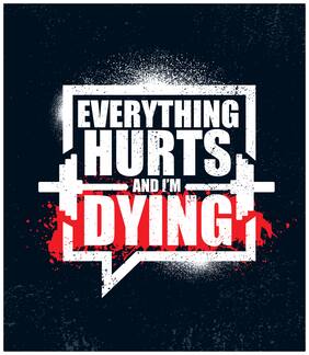 5 Ace Everything Hurts Wall Sticker Paper Poster