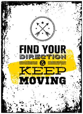5 Ace Find Your Direction Motivational,Office Quotes Inspirational Paper Poster