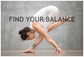 5 Ace Find Your Balance Wall Sticker Paper Poster