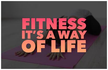 5 Ace Fitness It'S A Way Wall Sticker Paper Poster