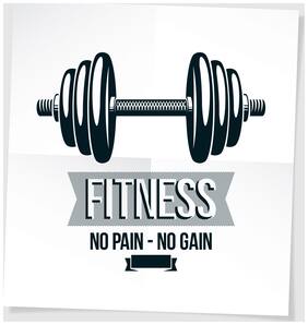 5 Ace Fitness No Pain Wall Sticker Paper Poster