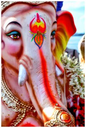 5 Ace Ganesh Face Wall Sticker Poster