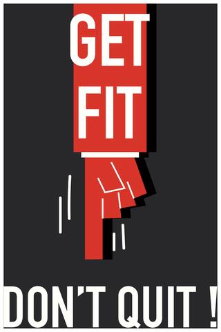5 Ace Get Fit Quotation Wall Sticker Paper Poster Quotation Assorted Paper Set Of 1