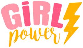 5 Ace Girl Power Wall Sticker Paper Poster