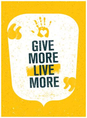 5 Ace Give More Live More Wall Sticker Paper Poster