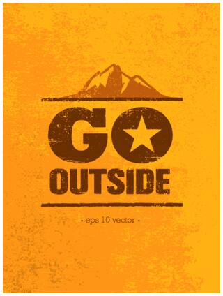 5 Ace Go Outside Paper Poster