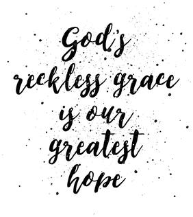5 Ace Gods Reckless Grace Is Our Greates Hope Islamic Wall Sticker Paper Poster