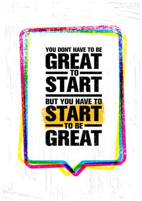 5 Ace Great To Start Wall Sticker Paper Poster