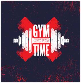 5 Ace Gym Time Wall Sticker Paper Poster