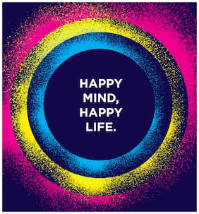 5 Ace Happy Mind Happy Life Wall Sticker Paper Poster