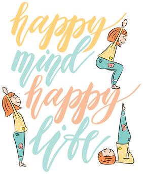 5 Ace Happy Mind Happy Wall Sticker Paper Poster