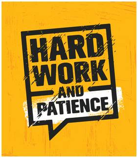 5 Ace Hard Work And Patience Wall Sticker Paper Poster