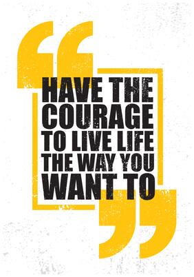 5 Ace Have The Courage Wall Sticker Paper Poster