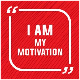 5 Ace I Am My Motivation Wall Sticker Paper Poster