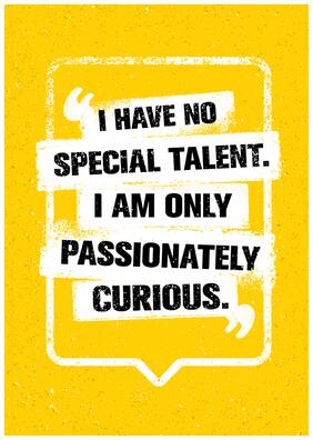 5 Ace I Have No Special Talent Motivational,Office Quotes Inspirational Paper Poster