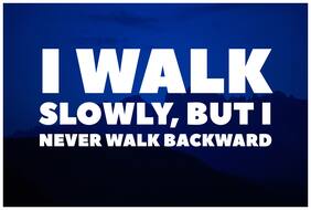 5 Ace I Walk Slowly Wall Sticker Paper Poster