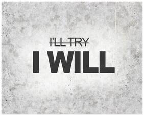 5 Ace I Will Quotation Wall Sticker Paper Poster Quotation Assorted Paper Set Of 1