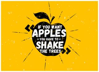 5 Ace If You Want Apples Quotation Wall Sticker Paper Poster Quotation Assorted Paper Set Of 1